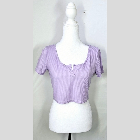 Small Purple Crop Top - Picture 1 of 3